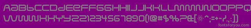 フォントKbZero – 紫の背景に灰色の文字