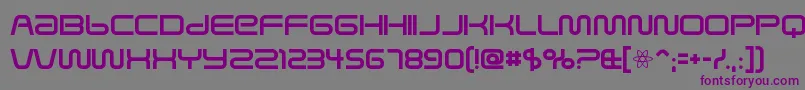 KbZero Font – Purple Fonts on Gray Background