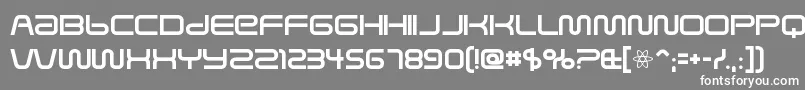 フォントKbZero – 灰色の背景に白い文字