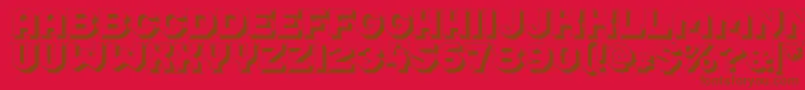 Midrobaschatten Font – Brown Fonts on Red Background