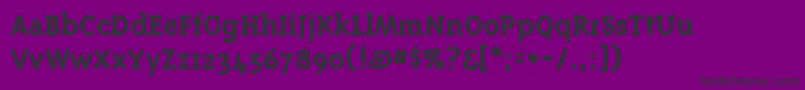 Triplexserifbold Font – Black Fonts on Purple Background