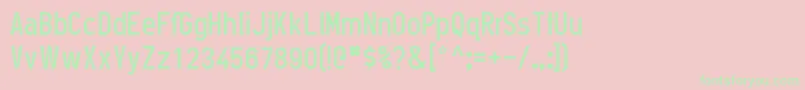 Oneslot15 Font – Green Fonts on Pink Background