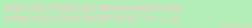 Oneslot15 Font – Pink Fonts on Green Background