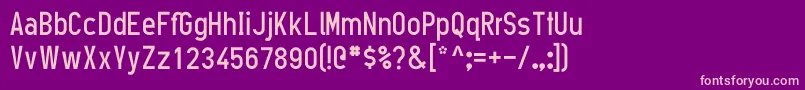 Oneslot15 Font – Pink Fonts on Purple Background