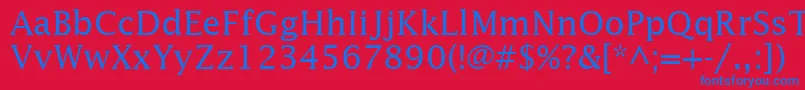 InsightSsi Font – Blue Fonts on Red Background