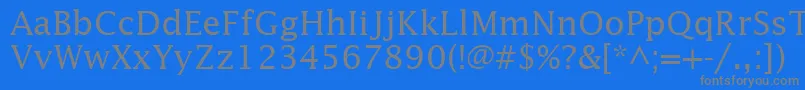 InsightSsi Font – Gray Fonts on Blue Background