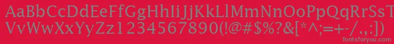 InsightSsi Font – Gray Fonts on Red Background