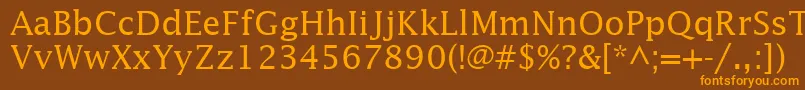 InsightSsi Font – Orange Fonts on Brown Background
