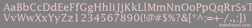 InsightSsi Font – Pink Fonts on Gray Background