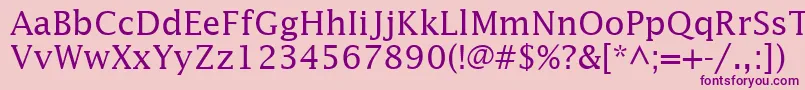 InsightSsi Font – Purple Fonts on Pink Background
