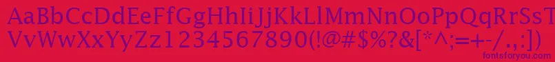 InsightSsi Font – Purple Fonts on Red Background