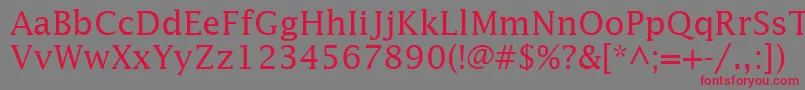 InsightSsi Font – Red Fonts on Gray Background