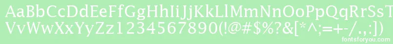 InsightSsi Font – White Fonts on Green Background