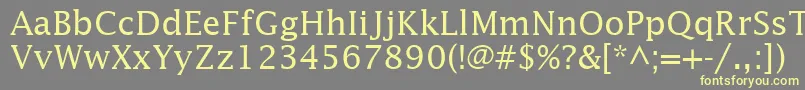 InsightSsi Font – Yellow Fonts on Gray Background