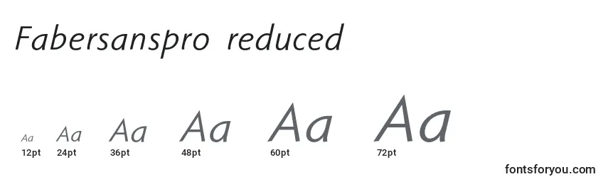 Fabersanspro56reduced Font Sizes