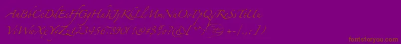 fuente LinotypezapfinoOne – Fuentes Marrones Sobre Fondo Morado