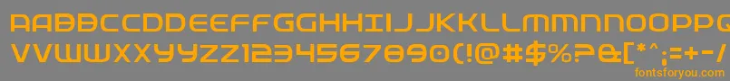 Fedservicelight Font – Orange Fonts on Gray Background