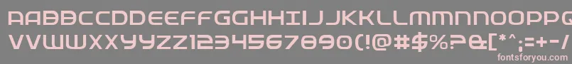 Fedservicelight Font – Pink Fonts on Gray Background
