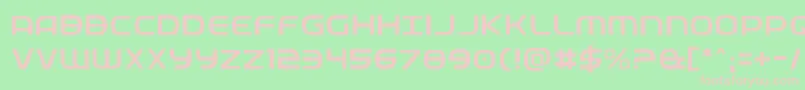 Fedservicelight Font – Pink Fonts on Green Background