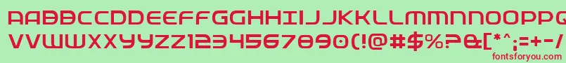 Fedservicelight Font – Red Fonts on Green Background