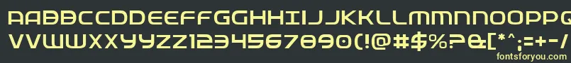 Fedservicelight Font – Yellow Fonts on Black Background