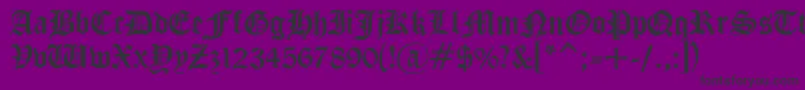 CyrillicGothNormal Font – Black Fonts on Purple Background