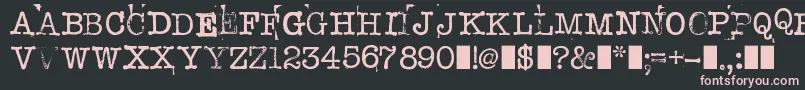 StampwriterKit Font – Pink Fonts on Black Background