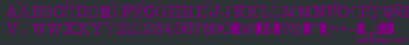StampwriterKit Font – Purple Fonts on Black Background