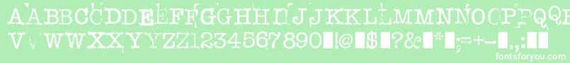StampwriterKit Font – White Fonts on Green Background