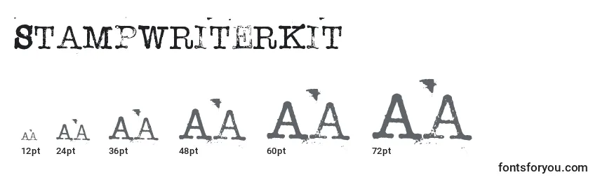 Размеры шрифта StampwriterKit