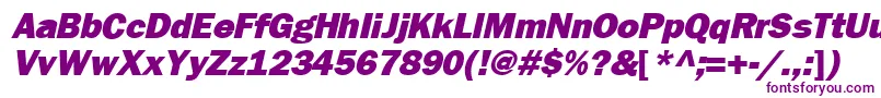 FrankfurtheavyItalic Font – Purple Fonts