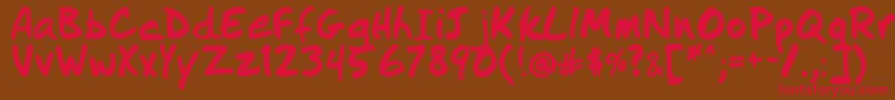 IDidThis Font – Red Fonts on Brown Background