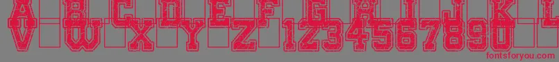 OnlyTheStrong Font – Red Fonts on Gray Background