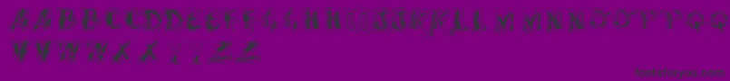 Шрифт VtksScrubbed – чёрные шрифты на фиолетовом фоне