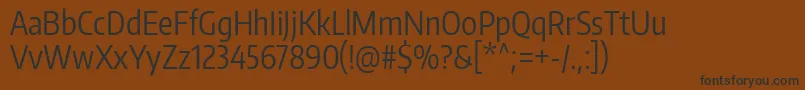 Шрифт EncodesanscompressedRegular – чёрные шрифты на коричневом фоне