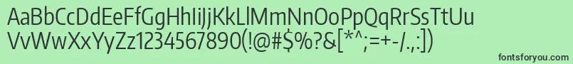 EncodesanscompressedRegular Font – Black Fonts on Green Background