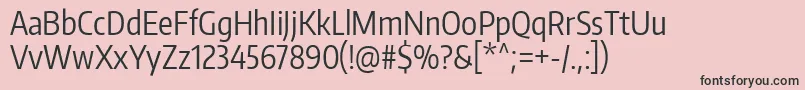 EncodesanscompressedRegular Font – Black Fonts on Pink Background