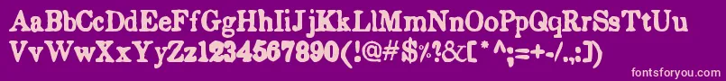 EndemicRoman Font – Pink Fonts on Purple Background