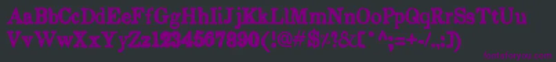 EndemicRoman Font – Purple Fonts on Black Background
