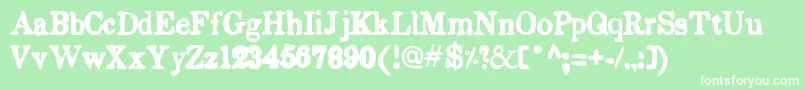 EndemicRoman Font – White Fonts on Green Background