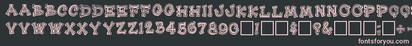 Heehawregular Font – Pink Fonts on Black Background