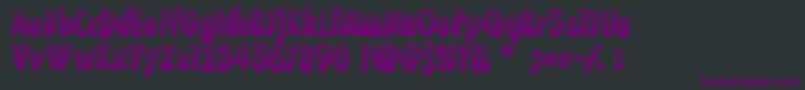 KaBoing Font – Purple Fonts on Black Background