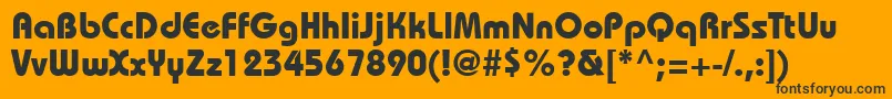 BahamasBold Font – Black Fonts on Orange Background