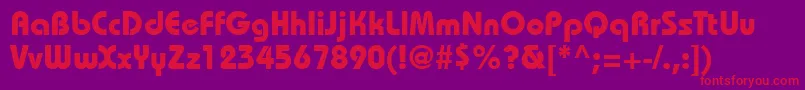 BahamasBold Font – Red Fonts on Purple Background