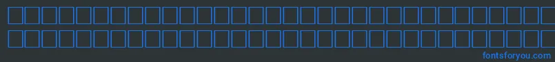 Шрифт WeightRegular – синие шрифты на чёрном фоне