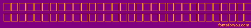 WeightRegular Font – Orange Fonts on Purple Background