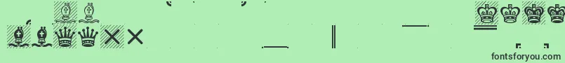 Leipfont Font – Black Fonts on Green Background