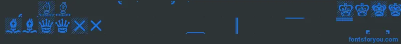 Leipfont Font – Blue Fonts on Black Background