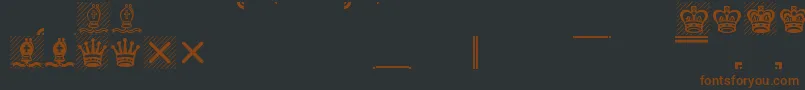 Leipfont Font – Brown Fonts on Black Background