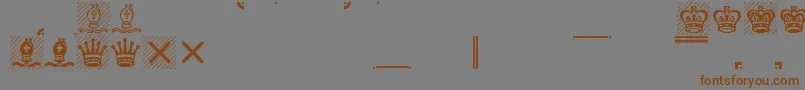 Leipfont Font – Brown Fonts on Gray Background